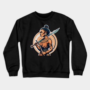 African Woman Warrior Crewneck Sweatshirt